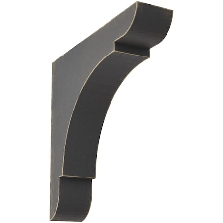 Ekena Millwork 1 3/4"W x 8"D x 8"H Medium Olympic Wood Vintage Decor Bracket, Black BKTWD01X08X08OLBL